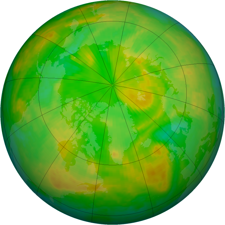Arctic ozone map for 17 June 2002